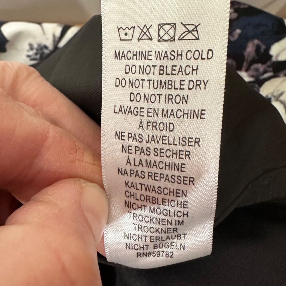 NWT Adrianna Papell High Neck Sheath Dress Size 14 Nordstrom Floral Pattern Line - Picture 15 of 16